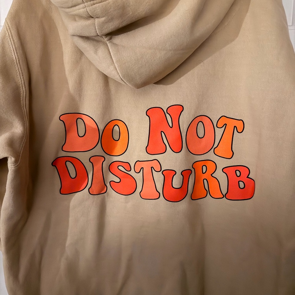 Hangover Hoodies Tan Hoodie “Do Not Disturb”